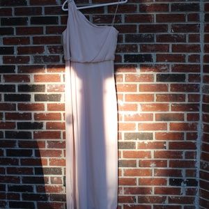 Adrianna Papell One shoulder bridesmaid dress